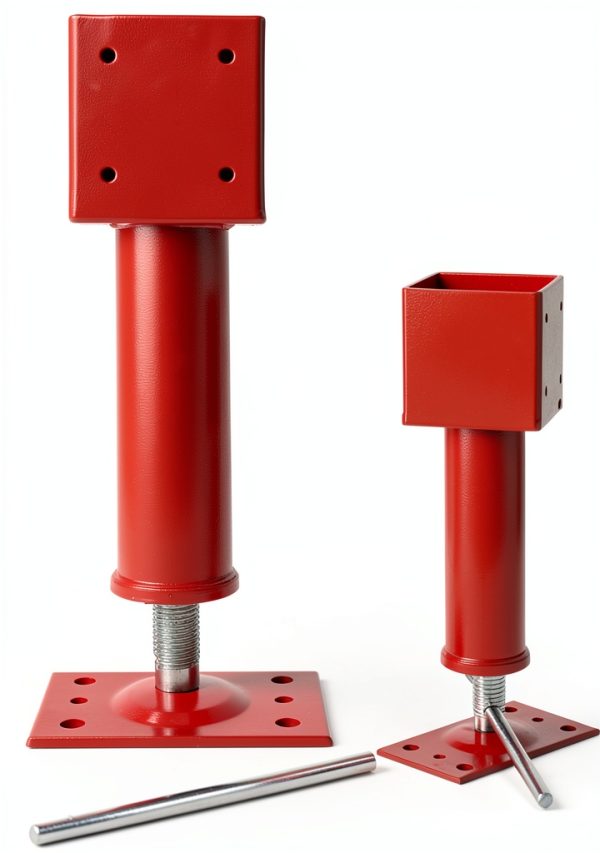 4x4 Screw Jacks NAXVIO Floor Jack 2 Pack Red 14.5‑18.5″ Height 24000lb-0