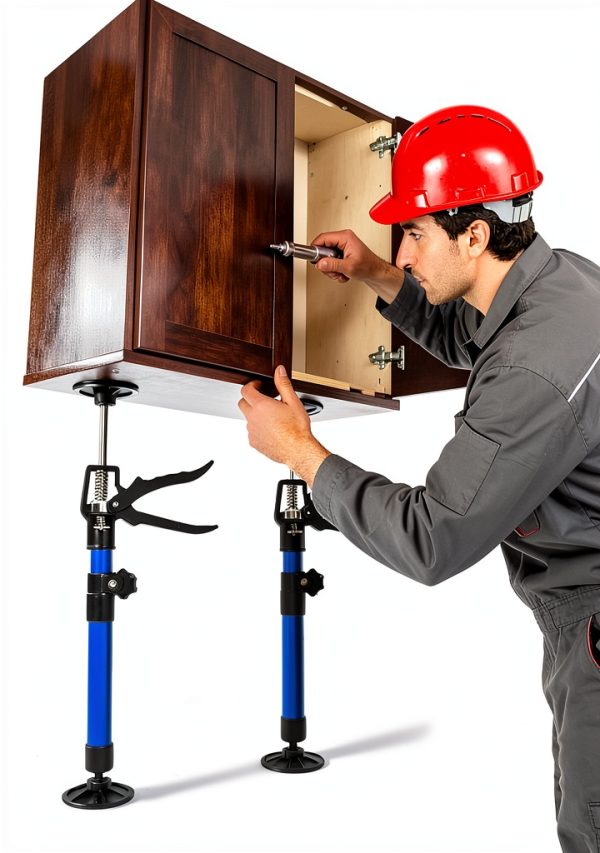 Metal Cabinet Jacks Irosiy 2PK Adjustable Poles 19‑45in 88lb-7