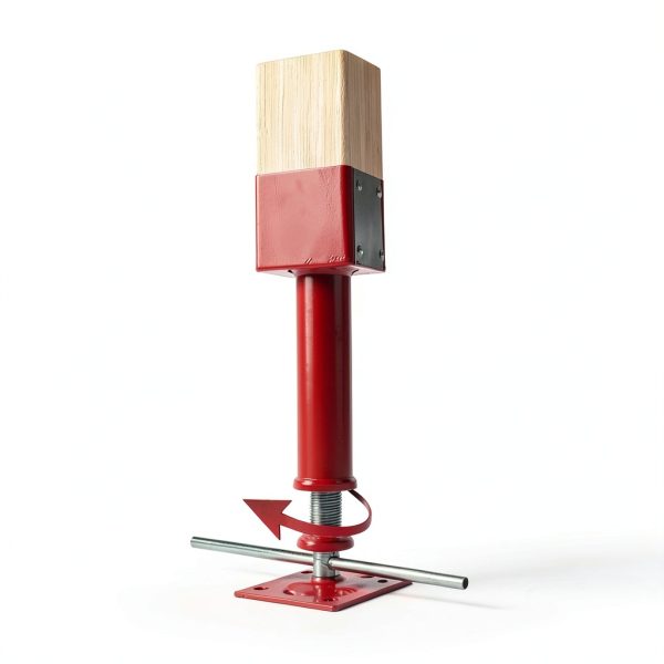 4x4 Screw Jacks NAXVIO Floor Jack 2 Pack Red 14.5‑18.5″ Height 24000lb-2